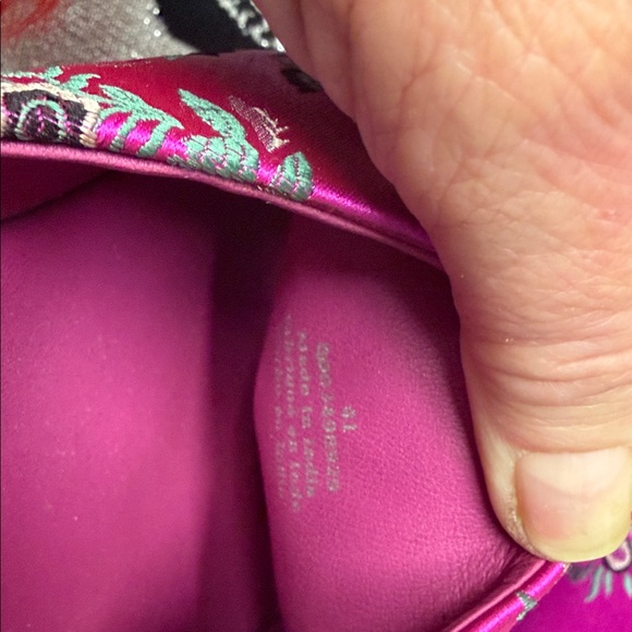 Free People Fuchsia Floral Women's Mules - Picture 6 of 6